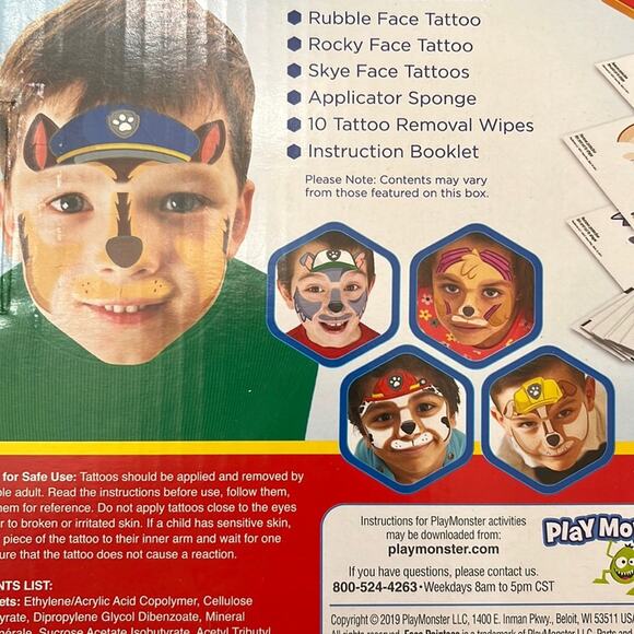 Play Monster Nickelodeon Paw Patrol Face Paintoos - Picture 5 of 7
